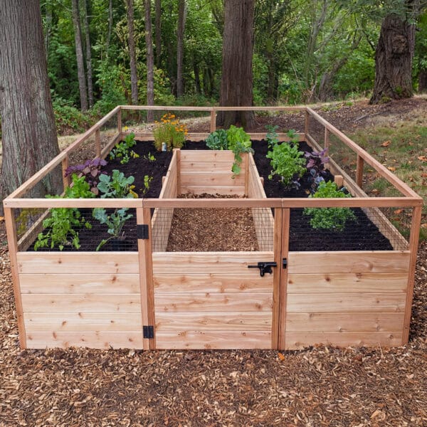 Raised Cedar Garden Bed | 8 ft × 12 ft 1 RB812ft Raised Garden Bed Standard Kit Outdoor Living Today Western Red Cedar Raised Garden Bed Kit 21