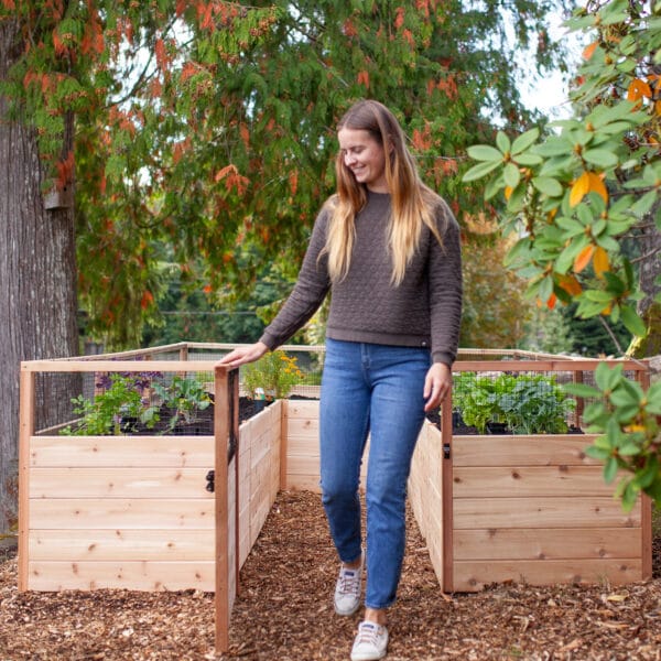 Raised Cedar Garden Bed | 8 ft × 12 ft 2 RB812ft Raised Garden Bed Standard Kit Outdoor Living Today Western Red Cedar Raised Garden Bed Kit 9