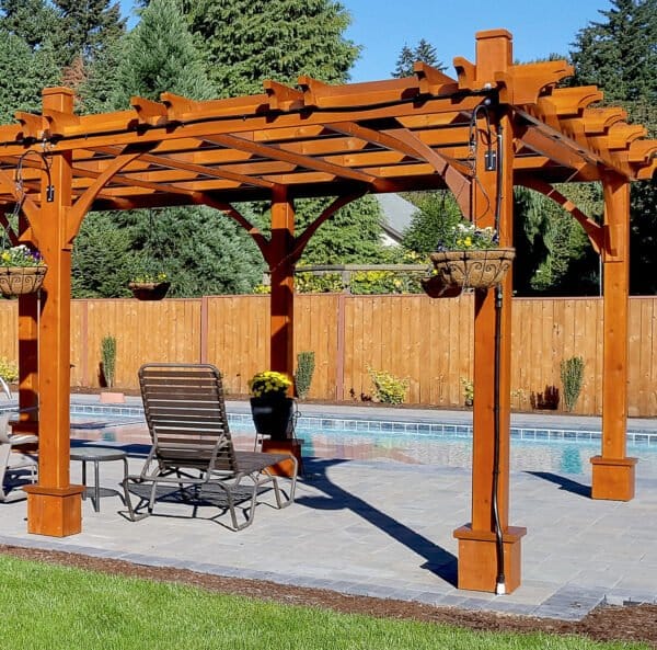 Western Red Cedar Pergola & Canopy – Outdoor Shade & Patio Living Kit 19 1416 8