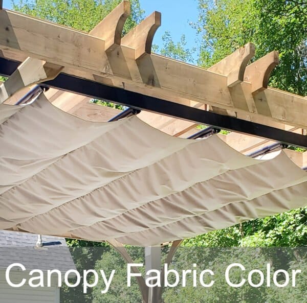 Western Red Cedar Pergola & Canopy – Outdoor Shade & Patio Living Kit 27 canopy color