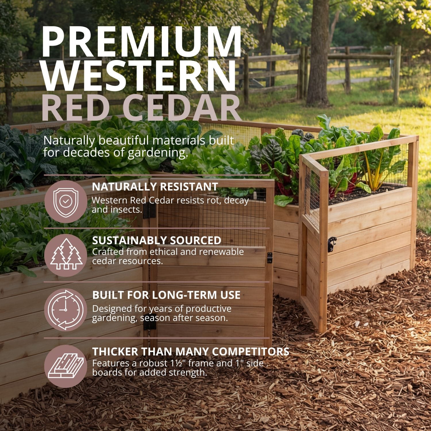 Raised Cedar Garden Bed | 12ft x 8ft 5 12x8 ft Raised Garden Bed Standard Kit Outdoor Living Today Western Red Cedar Raised Garden Bed Kit 30 4