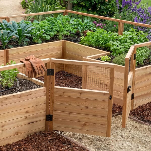 12x8 ft Raised Garden Bed Standard Kit Outdoor Living Today Western Red Cedar Raised Garden Bed Kit 8