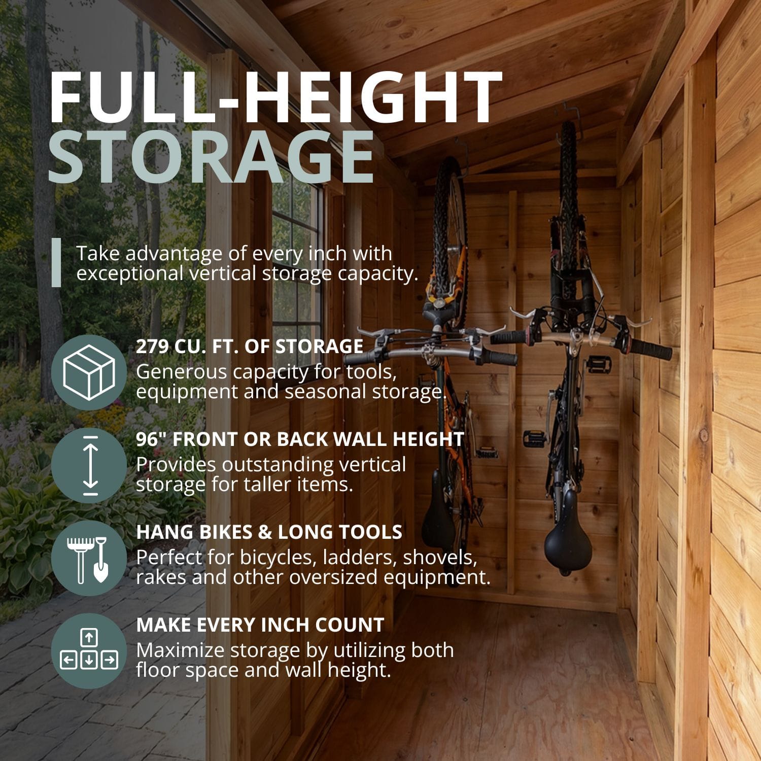12×4 Western Red Cedar – SpaceSaver Shed – Lean-To Sliding Door Storage Kit 2 Spacesaver Lean to Shed with Sliding Door 12x4ft Shed Kit cedar roof Outdoor Living Today Lean To Shed Western Red Cedar Feature Cards 1 2