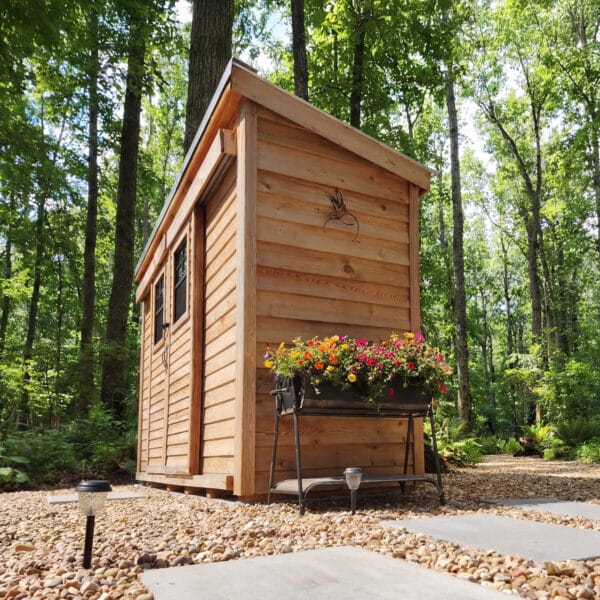 12×4 Western Red Cedar – SpaceSaver Shed – Lean-To Sliding Door Storage Kit 13 Spacesaver Lean to Shed with Sliding Door 12x4ft Shed Kit cedar roof Outdoor Living Today front Sloping Roof Lean To Shed Western Red Cedar 42