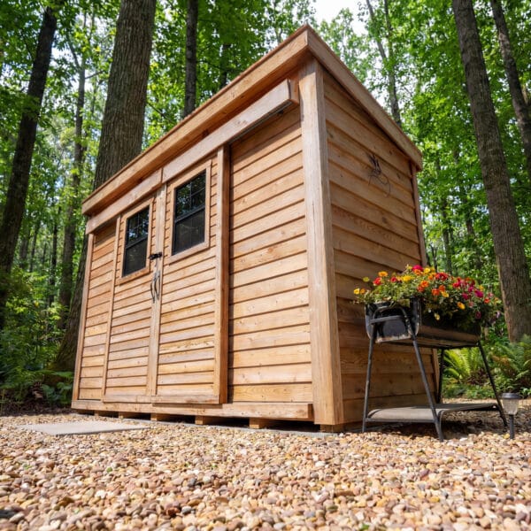 12×4 Western Red Cedar – SpaceSaver Shed – Lean-To Sliding Door Storage Kit 7 Spacesaver Lean to Shed with Sliding Door 12x4ft Shed Kit cedar roof Outdoor Living Today front Sloping Roof Lean To Shed Western Red Cedar 46