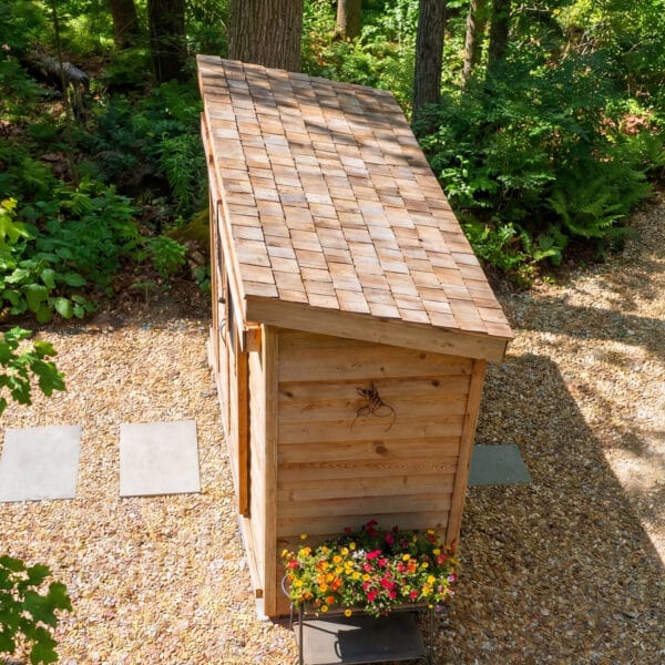 12×4 Western Red Cedar – SpaceSaver Shed – Lean-To Sliding Door Storage Kit 15 Spacesaver Lean to Shed with Sliding Door 12x4ft Shed Kit cedar roof Outdoor Living Today front Sloping Roof Lean To Shed Western Red Cedar 55