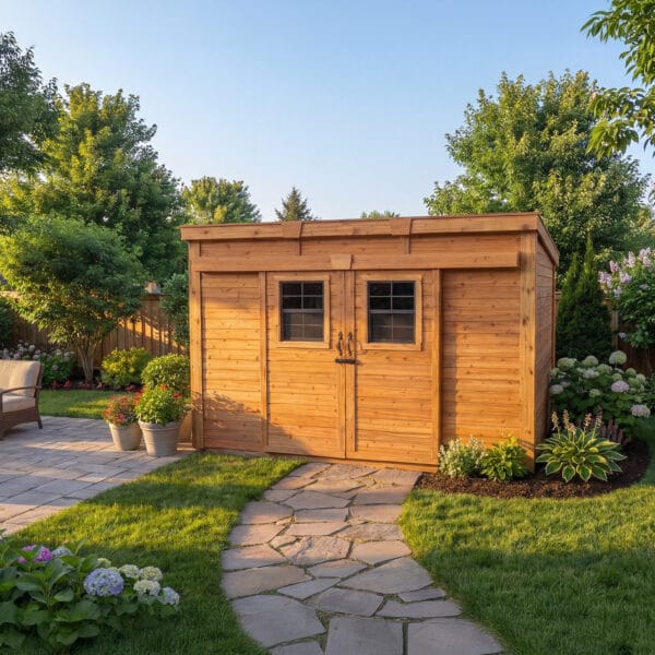 Gardensaver Lean to Shed with Sliding Door 12x4ft Shed Kit cedar roof Outdoor Living Today Back Sloping Roof Lean To Shed Western Red Cedar Kit 3