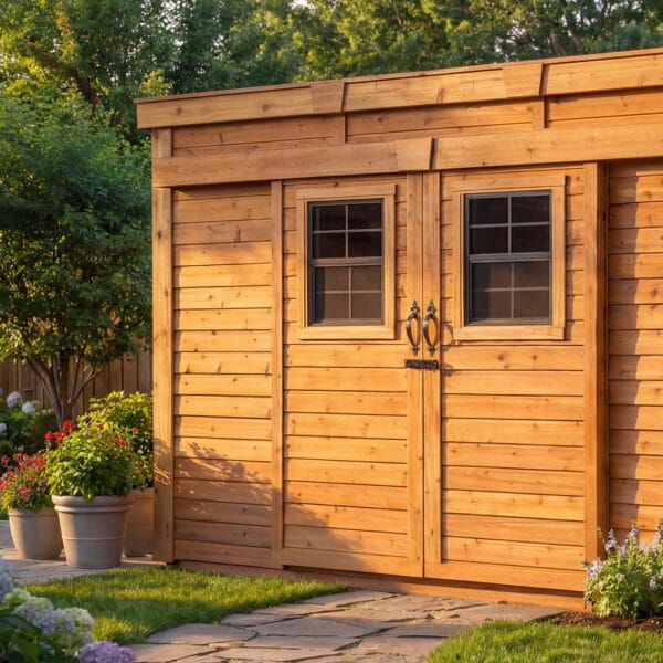 Gardensaver Lean to Shed with Sliding Door 12x4ft Shed Kit cedar roof Outdoor Living Today Back Sloping Roof Lean To Shed Western Red Cedar Kit 4