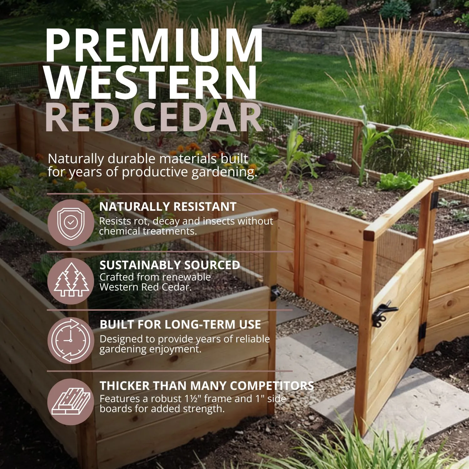 8x16 ft Raised Garden Bed Standard Kit Outdoor Living Today Western Red Cedar Raised Garden Bed Kit 30 6