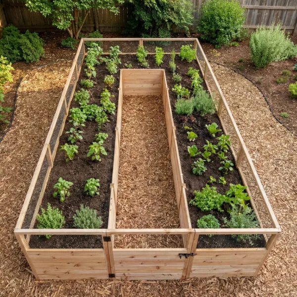 Raised Garden Bed 8x16 Western Red Cedar Gardening Kit Outdoor Living Today Raised Garden Bed 43