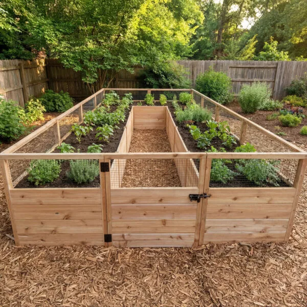 Raised Garden Bed 8x16 Western Red Cedar Gardening Kit Outdoor Living Today Raised Garden Bed 45