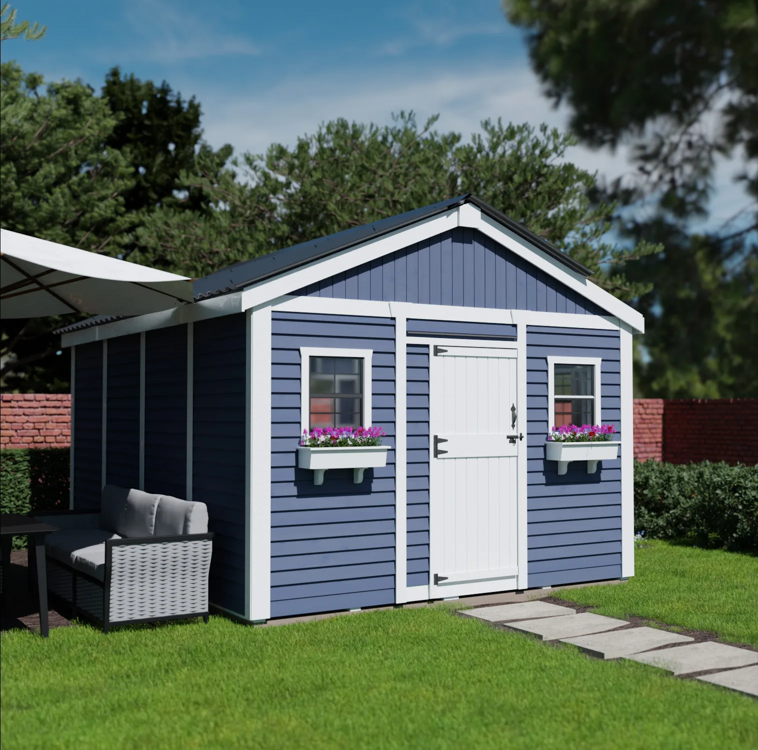 Sunshed Garden Shed 12'x16' - Outdoor Living Today