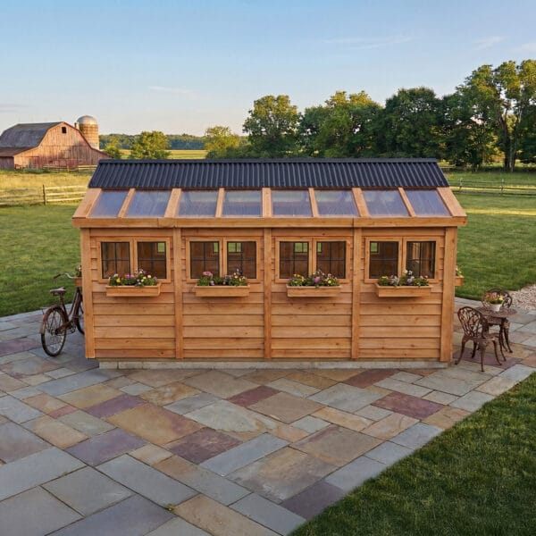 Sunshed 12x16 Garden shed Western Red Cedar cedar shed Outdoor Living Today 21