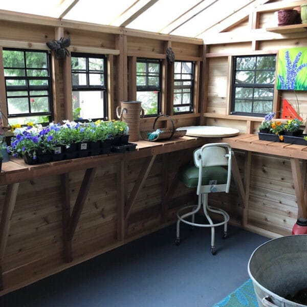 Sunshed 12x16 Garden shed Western Red Cedar cedar shed Outdoor Living Today 24