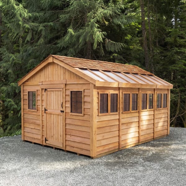 Sunshed 12x16 Garden shed Western Red Cedar cedar shed Outdoor Living Today 30