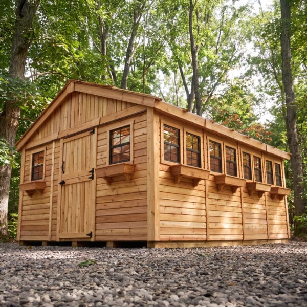 Sunshed 12x16 Garden shed Western Red Cedar cedar shed Outdoor Living Today 56