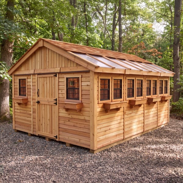 Sunshed 12x16 Garden shed Western Red Cedar cedar shed Outdoor Living Today 58