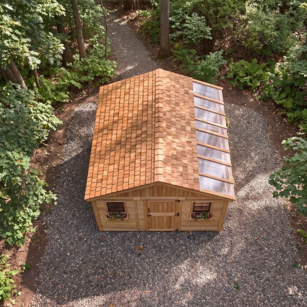 Sunshed 12x16 Garden shed Western Red Cedar cedar shed Outdoor Living Today 61