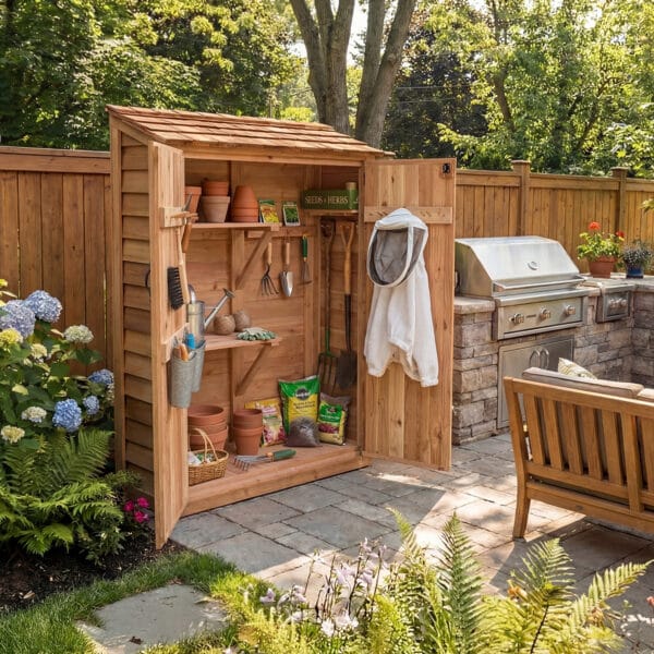 4x2 Garden Chalet Shed Garden shed Western Red Cedar cedar shed Outdoor Living Today 8