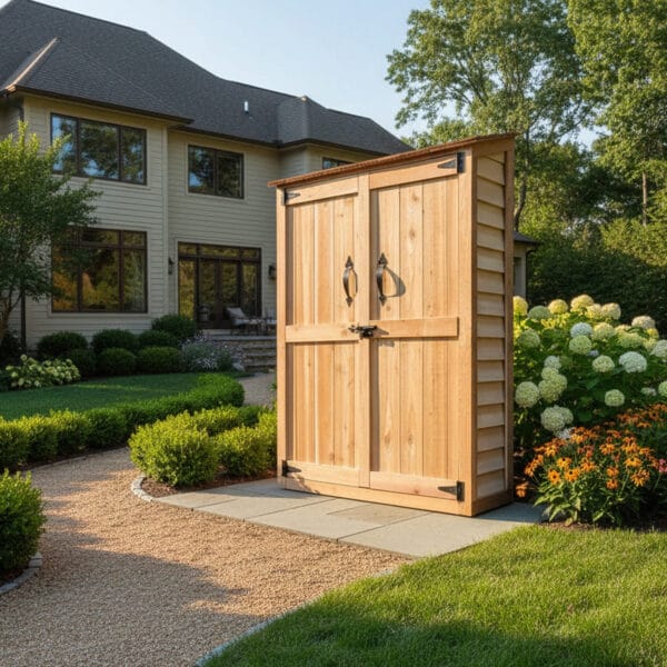 4×2 Western Red Cedar Garden Chalet – Beautiful Crafted Tool Shed 1 Garden Chalet 4x2 Double Door Western Red Cedar Shed outdoor living today