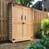 4×2 Western Red Cedar Garden Chalet – Handcrafted Tool Shed