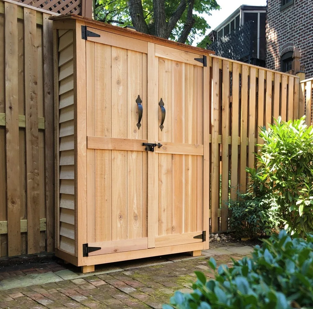 4×2 Western Red Cedar Garden Chalet – Handcrafted Tool Shed