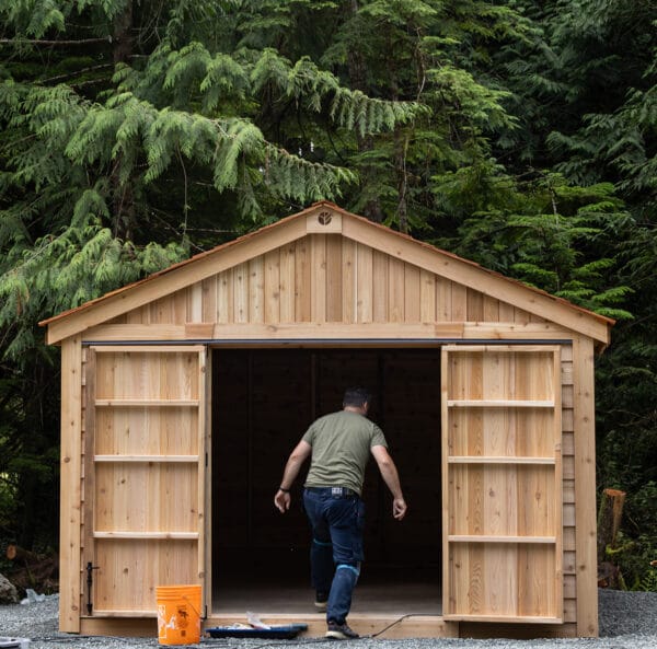 12x16 Space Master Double Door Barn Shed Western Red Cedar Shed Outdoor Living Today 7