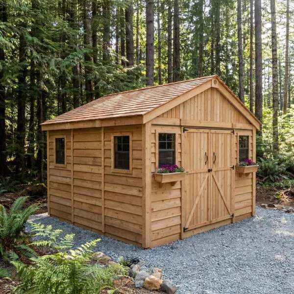 12x12 Space Master Shed Western Red Cedar Shed Outdoor Living Today 2