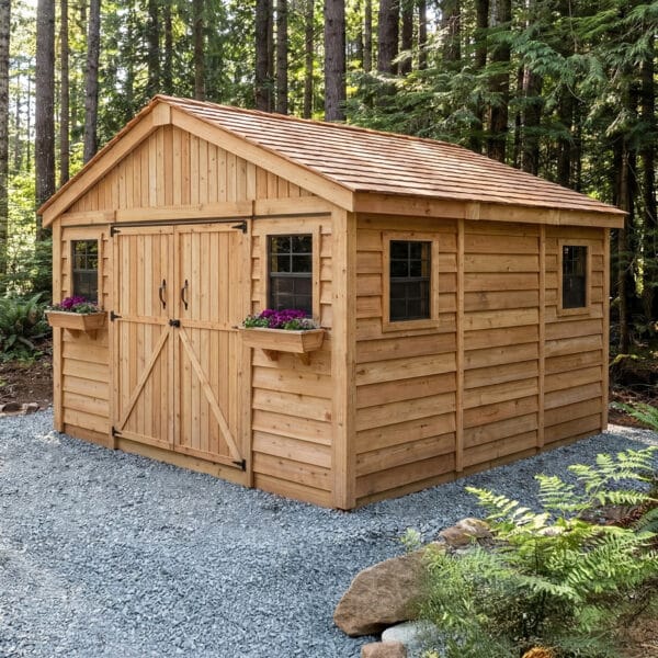 12x12 Space Master Shed Western Red Cedar Shed Outdoor Living Today 21
