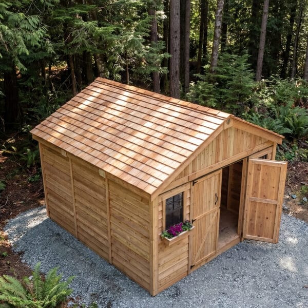 12×12 Western Red Cedar – SpaceMaster Shed – Double Door Storage & Workshop Kit 2 12x12 Space Master Shed Western Red Cedar Shed Outdoor Living Today 3