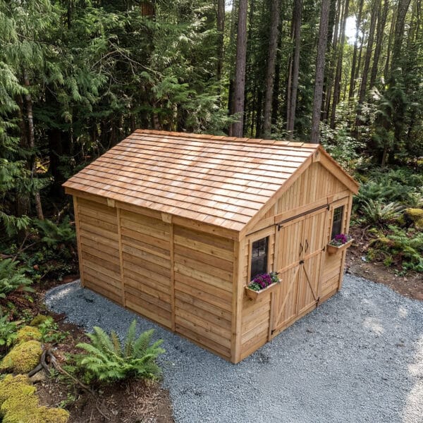 12×12 Western Red Cedar – SpaceMaster Shed – Double Door Storage & Workshop Kit 9 12x12 Space Master Shed Western Red Cedar Shed Outdoor Living Today 4