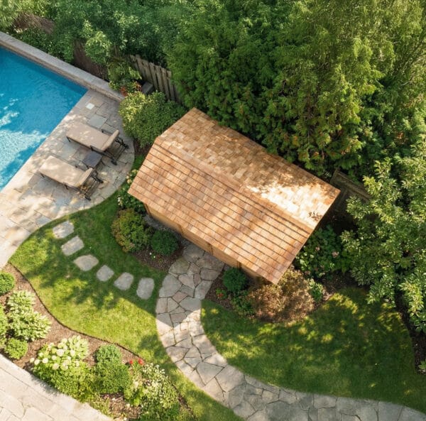 12x8 Cabana slider Garden shed Western Red Cedar cedar shed Outdoor Living Today 4