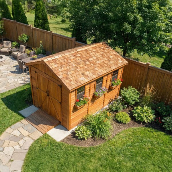 8×12 Western Red Cedar – SpaceMaster Shed – Double Door Storage Kit 2 Space Master 8x12 Western Red Cedar Shed Kit Outdoor Living Today 4