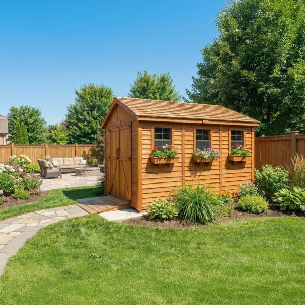 8×12 Western Red Cedar – SpaceMaster Shed – Double Door Storage Kit 5 Space Master 8x12 Western Red Cedar Shed Kit Outdoor Living Today 5