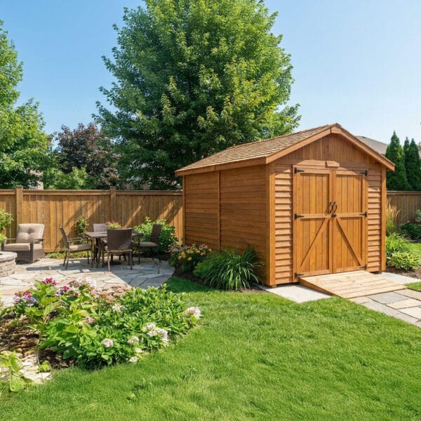 8×12 Western Red Cedar – SpaceMaster Shed – Double Door Storage Kit 7 Space Master 8x12 Western Red Cedar Shed Kit Outdoor Living Today 6