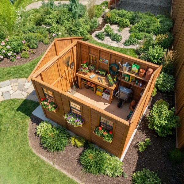 8×12 Western Red Cedar – SpaceMaster Shed – Double Door Storage Kit 4 Space Master 8x12 Western Red Cedar Shed Kit Outdoor Living Today 8