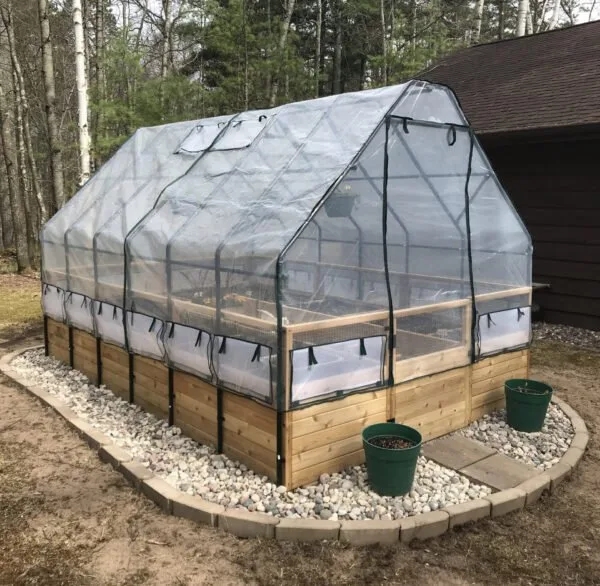 3 Raised Garden Bed with Greenhouse Cover 8x12D. Nycz 1 scaled 2