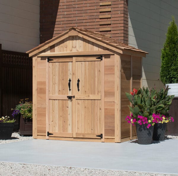 6x4 SpaceMaster Western Red Cedar Shed Outdoor Living Today 2