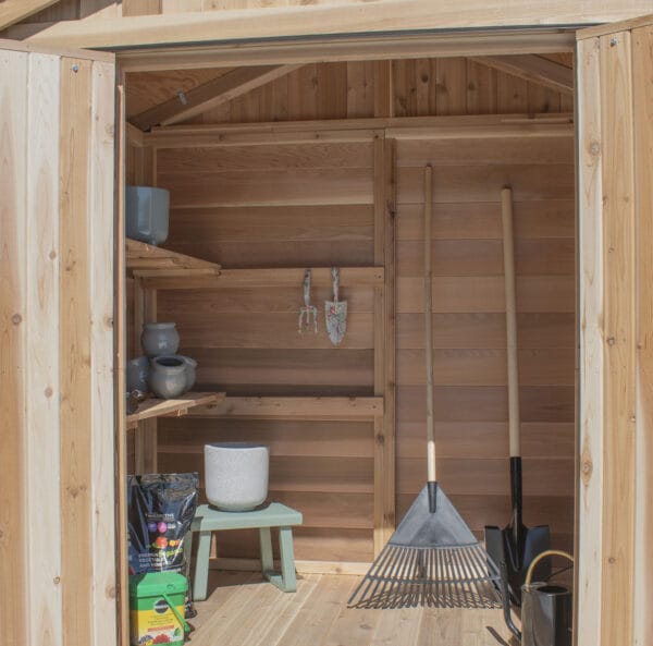 6×4 Western Red Cedar – SpaceMaster Shed – Double Door Storage Kit 11 SM64 3