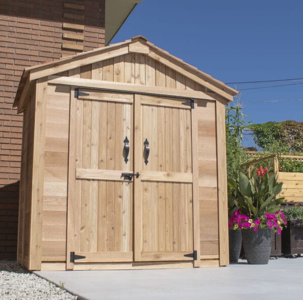 6×4 Western Red Cedar – SpaceMaster Shed – Double Door Storage Kit 9 SM64 5