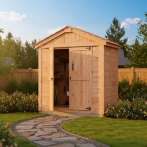 6×4 Western Red Cedar – SpaceMaster Shed – Double Door Storage Kit