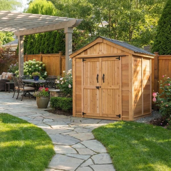 Spacemaster 6x4 Garden shed Western Red Cedar cedar shed Outdoor Living Today 1