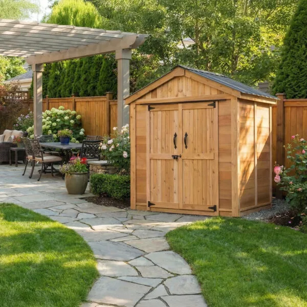 Spacemaster 6x4 Garden shed Western Red Cedar cedar shed Outdoor Living Today 1