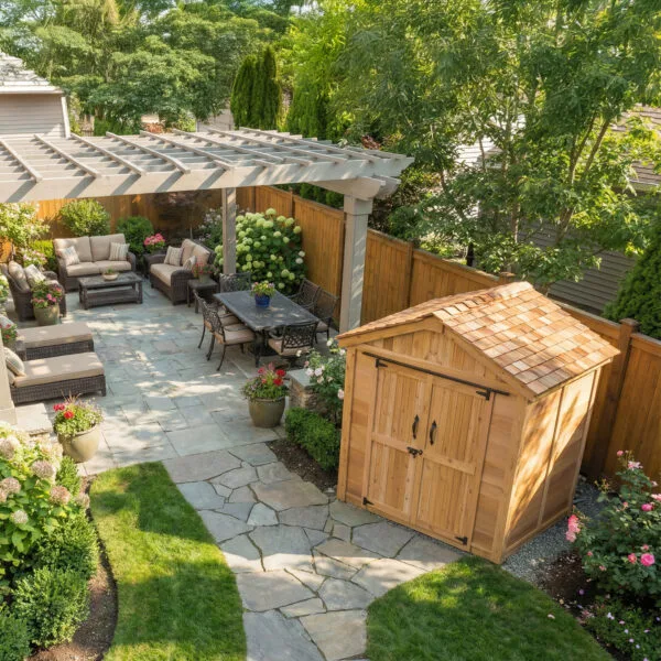 Spacemaster 6x4 Garden shed Western Red Cedar cedar shed Outdoor Living Today 2