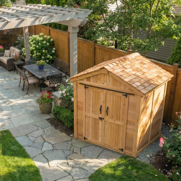 Spacemaster 6x4 Garden shed Western Red Cedar cedar shed Outdoor Living Today 3