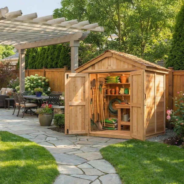 Spacemaster 6x4 Garden shed Western Red Cedar cedar shed Outdoor Living Today 5jpg