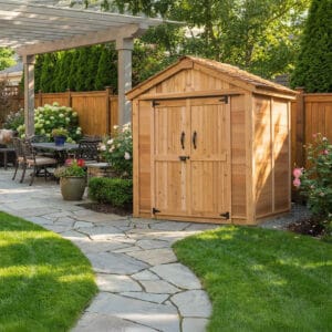 6×4 Western Red Cedar – SpaceMaster Shed – Double Door Storage Kit