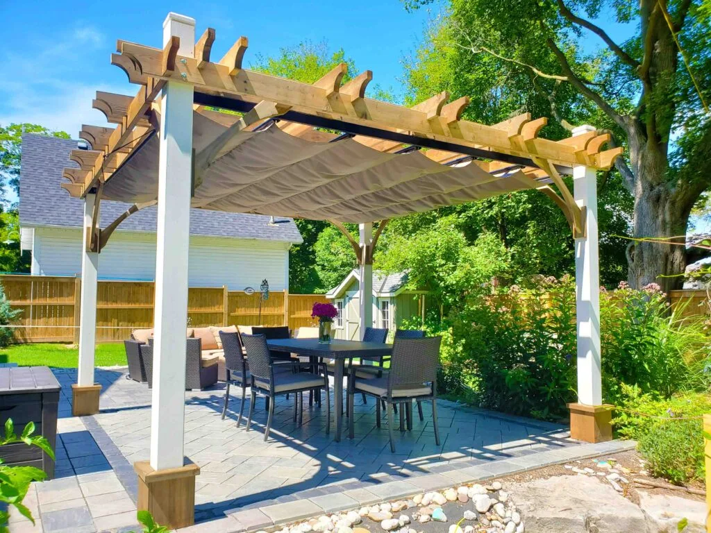 white Pergola Breeze with Canopy 1212 S.Tykoliz scaled