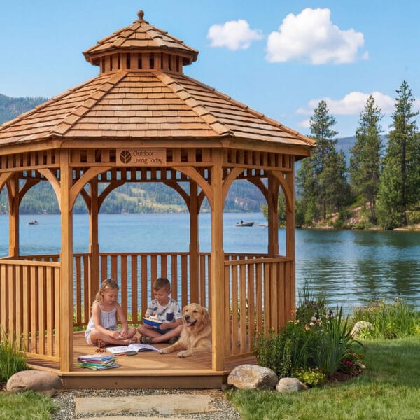 Bayside Gazebo Kit 10ft Western Red Cedar Kit Outdoor Living Today Cedar Gazebo Kit 11
