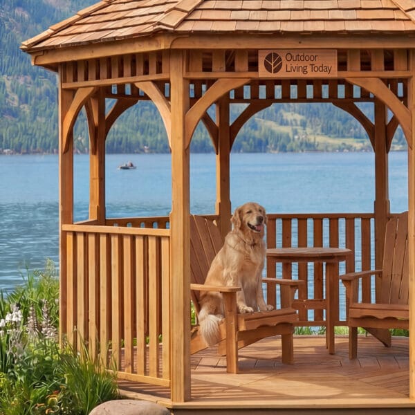 Bayside Gazebo Kit 10ft Western Red Cedar Kit Outdoor Living Today Cedar Gazebo Kit 12